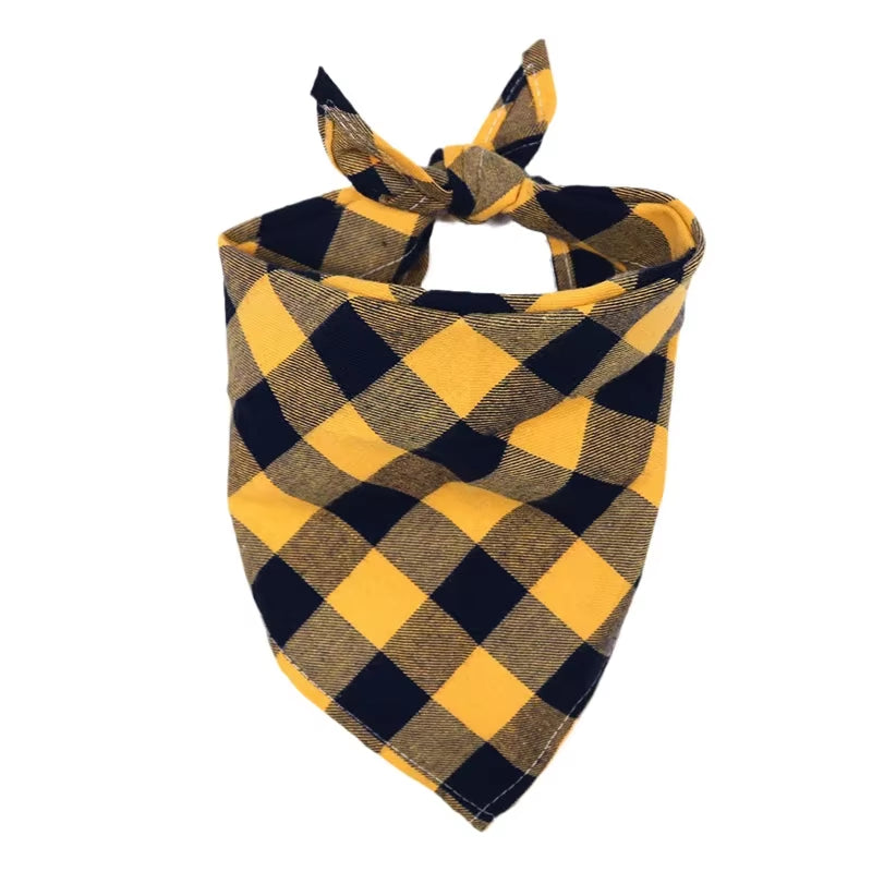 Classic Dog Bandana – Stylish Cotton Bibs for Medium & Large Dogs
